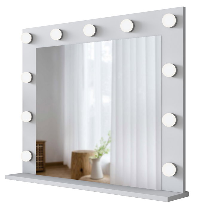 Hanah Home Espejo Blanco Decorativo